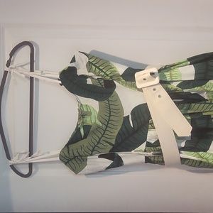 Collective linen dress belt and full skirt xl